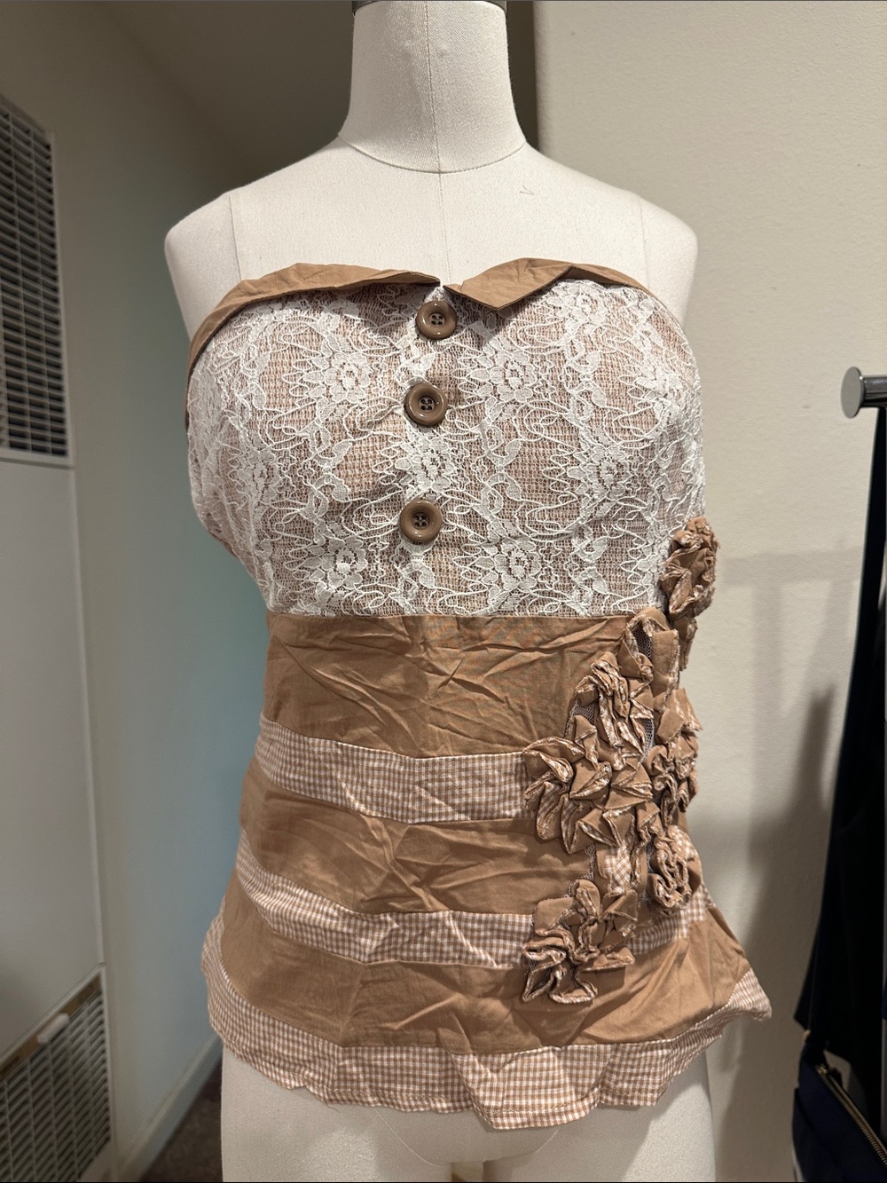NWT Deadstock Y2K strapless top